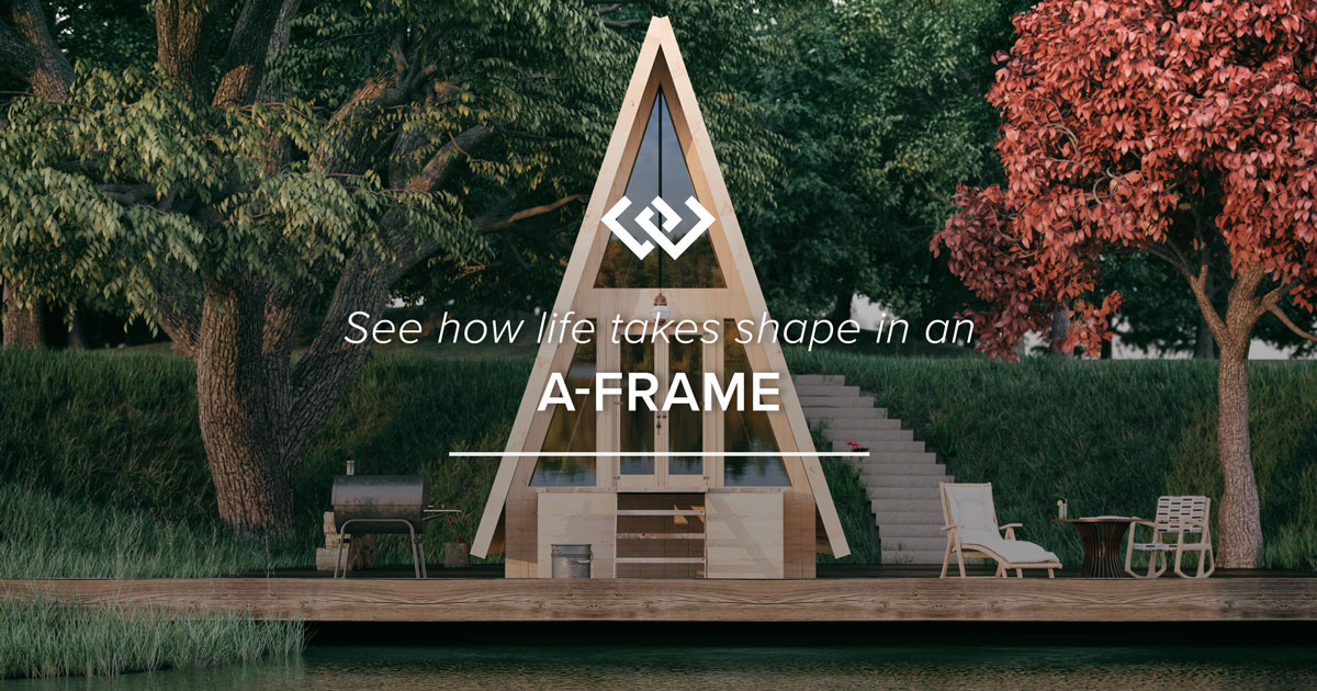 Image of a home with A-Frame Architecture