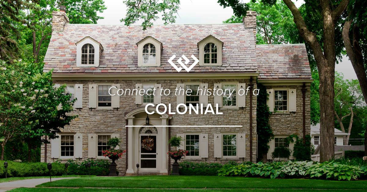 A home built in Colonial architecture style