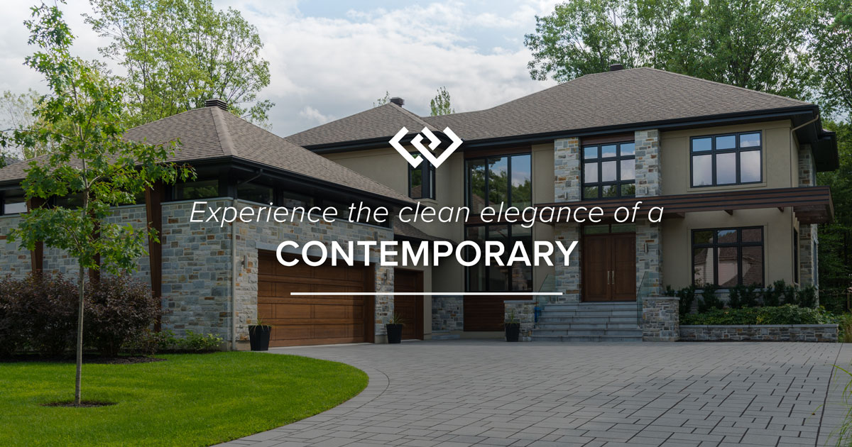 A home built in a Contemporary architecture style