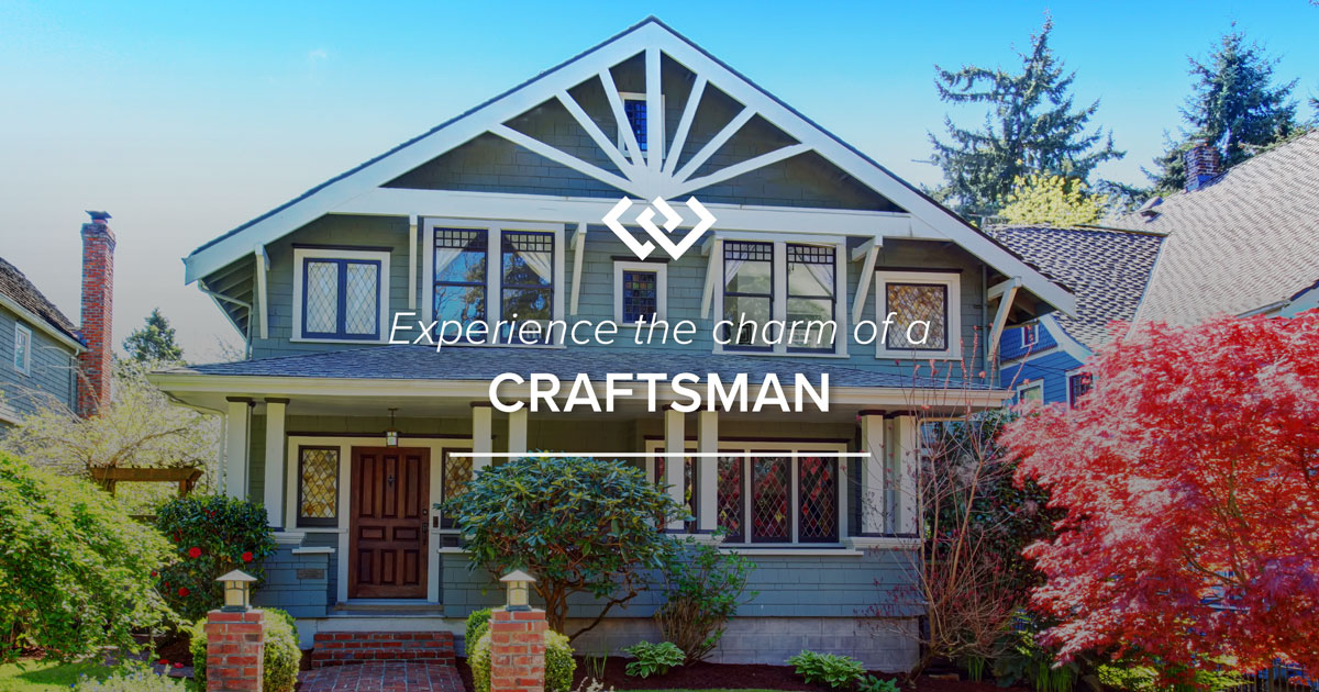 A home built in Craftsman architecture style