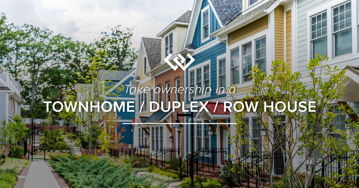  A townhome is a multi-story residential unit that shares one or more walls with adjacent units