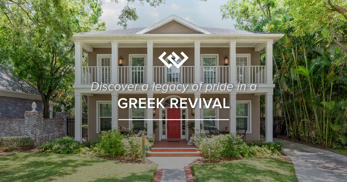 A home built in Greek Revival architecture style