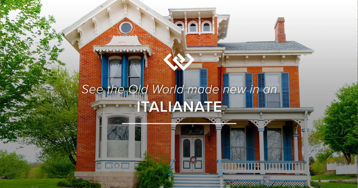 A home built in Italianate architecture style