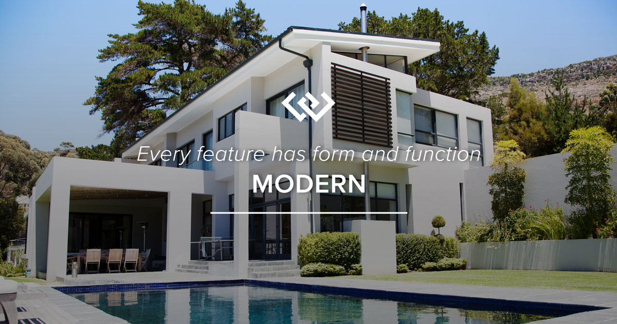 A home built in Modern architecture style