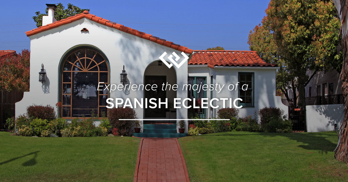 A home built in Spanish Eclectic architecture style