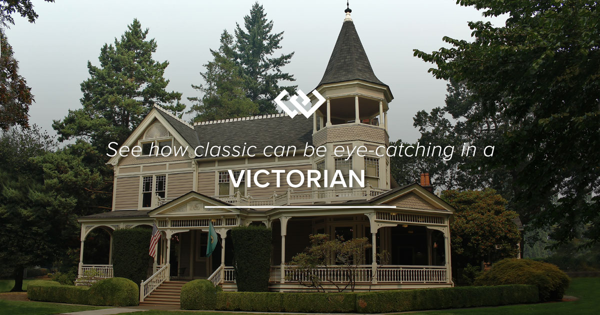 A home built in Victorian architecture style